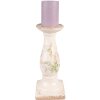 Clayre & Eef 6CE1539L Svícen Ø 13x30 cm růžový - béžový