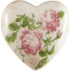 Clayre & Eef 6CE1542M Dekorace Srdce 8x8x4 cm růžová - béžová