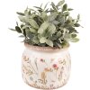 Clayre & Eef 6CE1551L Dekorace květináč Ø 20x15 cm růžová - zelená