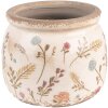 Clayre & Eef 6CE1551S Dekorace Květináč Ø 12x9 cm Růžová - zelená