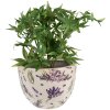 Clayre & Eef 6CE1553M Dekorace Květináč Ø 20x15 cm Fialová - zelená