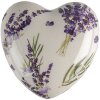 Clayre & Eef 6CE1554M Dekorace Srdce 8x8x4 cm Fialová - zelená