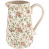 Clayre & Eef 6CE1563L Dekorace Džbán 20x14x23 cm Růžová - béžová