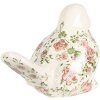 Clayre & Eef 6CE1567L Dekorace pták 19x11x14 cm růžová - béžová