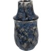 Clayre & Eef 6CE1571M Dekorativní váza Ø 13x25 cm modrá