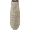 Clayre & Eef 6CE1576L Dekorativní váza Ø 14x40 cm Zelená - béžová