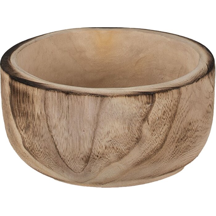Clayre & Eef 6H2131 Mísa Ø 28x13 cm Hnědá kulatá servírovací mísa