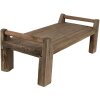 Clayre & Eef 6H2208 Rostlinný stolek 40x17x14 cm Hnědý obdélník