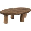 Clayre & Eef 6H2219 Rostlinný stolek 40x20x11 cm hnědý oválný
