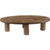 Clayre & Eef 6H2219 Rostlinný stolek 40x20x11 cm hnědý oválný
