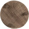 Clayre & Eef 6H2225 Rostlinný stolek Ø 33x6 cm hnědý
