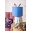 Clayre & Eef 6LMC0013WBL Stolní lampa Rabbit Ø 20x43 cm Bílá modrá