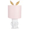 Clayre & Eef 6LMC0013WP Stolní lampa Rabbit Ø20x43 cm E27 60W White Pink