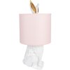 Clayre & Eef 6LMC0013WP Stolní lampa Rabbit Ø20x43 cm E27 60W White Pink