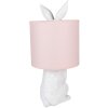 Clayre & Eef 6LMC0013WP Stolní lampa Rabbit Ø20x43 cm E27 60W White Pink