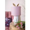 Clayre & Eef 6LMC0013WP Stolní lampa Rabbit Ø20x43 cm E27 60W White Pink