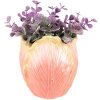 Clayre & Eef 6PR3623 Dekorace Květináč 12x8x15 cm Oranžová barva