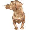 Clayre & Eef 6PR3637 Držák na kuchyňské role Dog Gold Black 46x15x21 cm