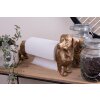 Clayre & Eef 6PR3637 Držák na kuchyňské role Dog Gold Black 46x15x21 cm