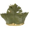 Clayre & Eef 6PR3818 Dekorace Žirafa 24x10x19 cm Zlatá barva - zelená