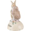 Clayre & Eef 6PR3826 Dekorace králík a kuřátko 8x8x13 cm béžová - hnědá