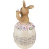 Clayre & Eef 6PR3832 Dekorace králík 6x6x13 cm béžová - hnědá