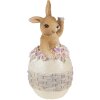 Clayre & Eef 6PR3832 Dekorace králík 6x6x13 cm béžová - hnědá