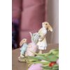 Clayre & Eef 6PR3844 Dekorace králík 12x6x13 cm hnědá - žlutá