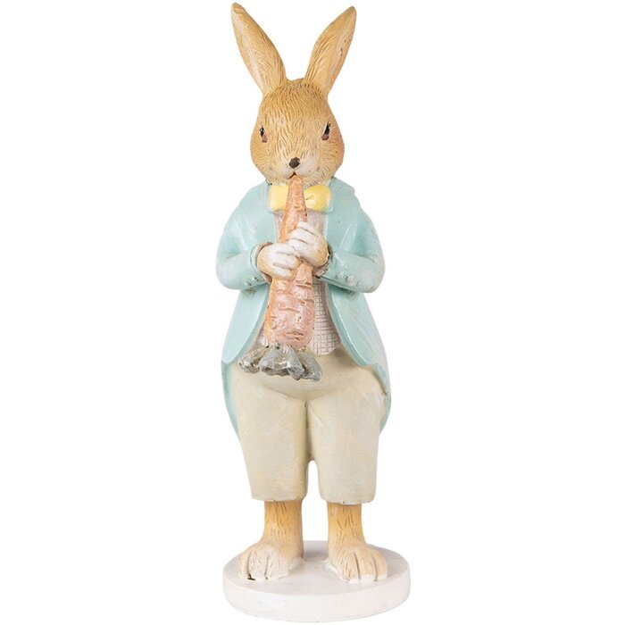Clayre & Eef 6PR3848 Dekorace králík 7x5x15 cm hnědá