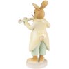 Clayre & Eef 6PR3850 Dekorace králík žlutozelený 8x5x16 cm polyresin