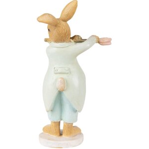 Clayre & Eef 6PR3852 Dekorace králík 8x5x16 cm zelená - hnědá