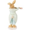 Clayre & Eef 6PR3852 Dekorace králík 8x5x16 cm zelená - hnědá