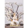 Clayre & Eef 6PR3854 Dekorace králík 12x8x15 cm žlutá - hnědá
