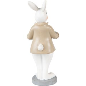 Clayre & Eef 6PR3867 Dekorace králík 6x6x15 cm béžová - hnědá