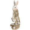 Clayre & Eef 6PR3872 Dekorace králík 12x6x17 cm béžová - hnědá
