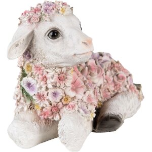 Clayre & Eef 6PR4879 Dekorace Ovečka 25x13x16 cm růžová