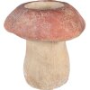 Clayre & Eef 6TE0460L Květináč Houba Ø 21x23 cm Hnědý - červený