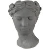 Clayre & Eef 6TE0472 Květináč Woman 18x17x25 cm šedý
