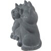 Clayre & Eef 6TE0475 Dekorace Kočky 22x10x16 cm šedá