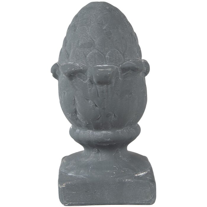 Clayre & Eef 6TE0476 Dekorace šiška 11x11x21 cm šedá