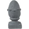 Clayre & Eef 6TE0476 Dekorace šiška 11x11x21 cm šedá