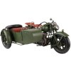 Clayre & Eef 6Y4962 Model motocyklu se sajdkárou 38x26x18 cm Zelený