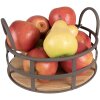 Clayre & Eef 6Y5248 Koš Ø 25x9-15 cm Grey - Brown Úložný koš