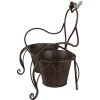Clayre & Eef 6Y5436 Stojan na rostliny 39x18x39 cm hnědý