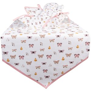 Clayre & Eef BPD45 Chňapka 20x20 cm béžová - růžová