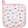 Clayre & Eef BPD45 Chňapka 20x20 cm béžová - růžová