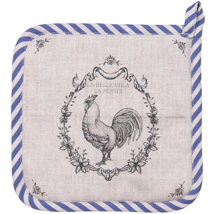 Clayre & Eef DFR45 Chňapka 20x20 cm béžová