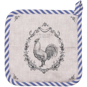 Clayre & Eef DFR45 Chňapka 20x20 cm béžová