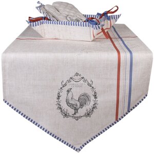 Clayre & Eef DFR47 Koš na chléb 35x35x8 cm Béžový čtverec
