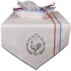 Clayre & Eef DFR47 Koš na chléb 35x35x8 cm Béžový čtverec